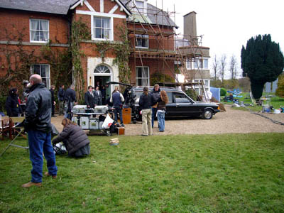 Film shoot with one of our mk2 Granada hearses
